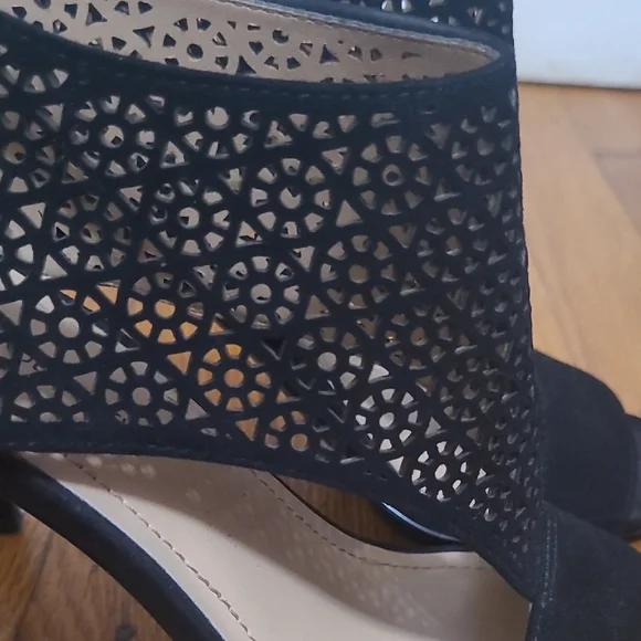 BCBGeneration Black Laser-Cut Heels - Picture 9 of 9